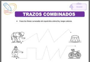 Trazos combinados para cuatro años
