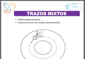 Trazos mixtos para tres años