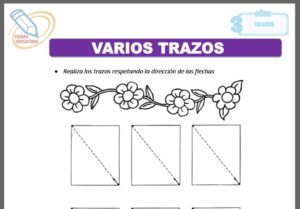 Varios trazos para tres años