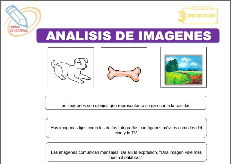 Análisis de imágenes para tercero de primaria