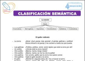 Clasificación semántica para cuarto de primaria