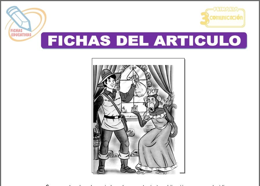 Fichas del artículo para tercero de primaria
