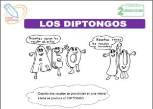 Los diptongos para segundo de primaria