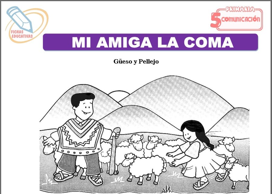 Mi amiga la coma para quinto de primaria