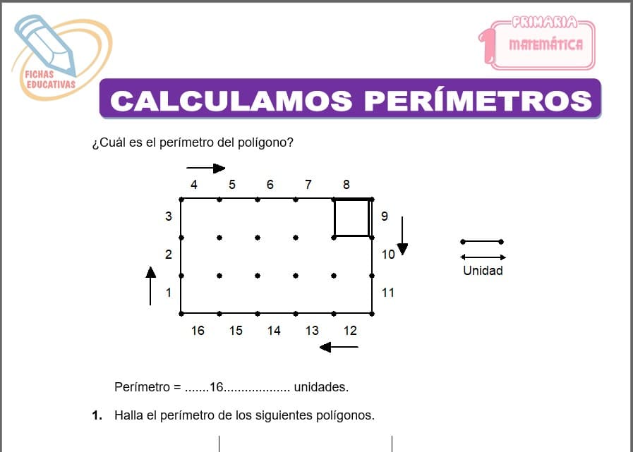 Calculamos perímetros para primero de primaria