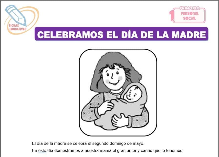 Celebramos el Día de la Madre para primero de primaria