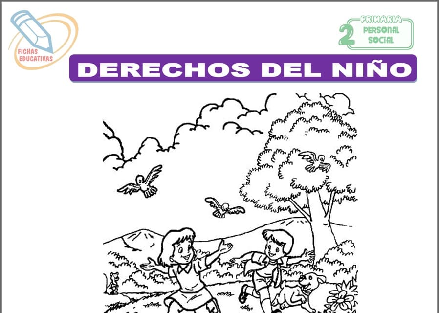 Derechos del niño para segundo de primaria