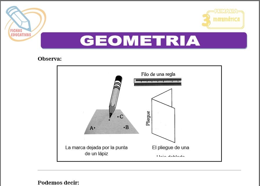 Geometría para tercero de primaria