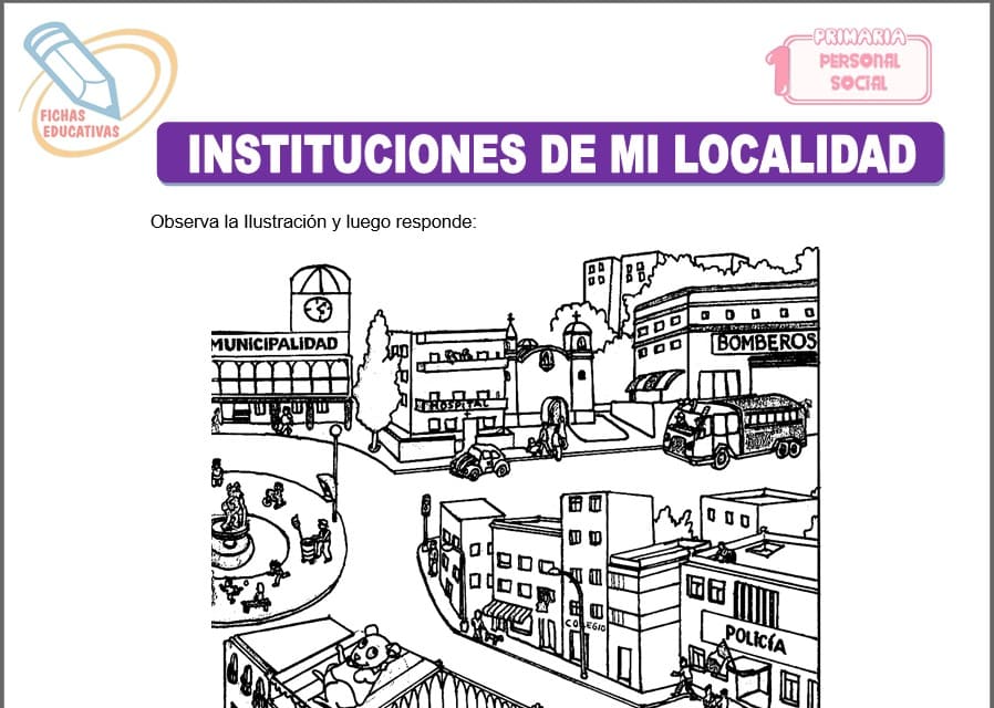 Instituciones de mi localidad para primero de primaria