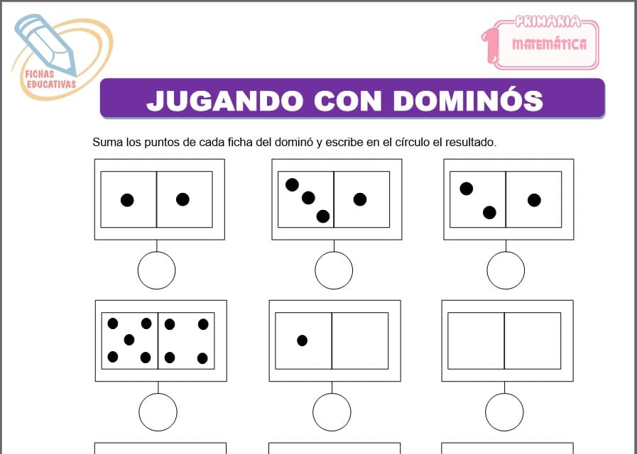 Jugando con dominós para Primero de Primaria Jugando con dominos para primero de primaria
