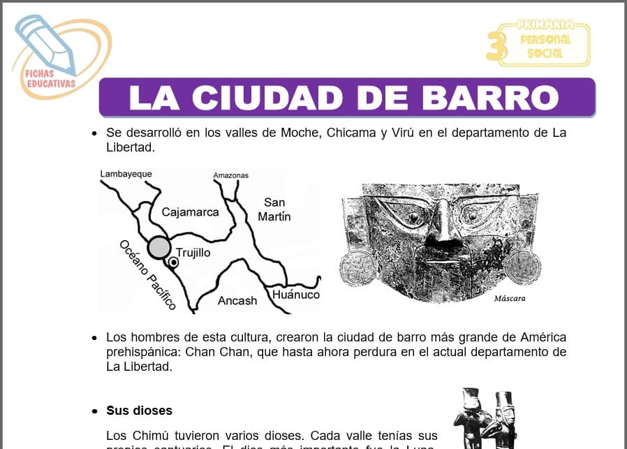 La ciudad de barro para tercero de primaria