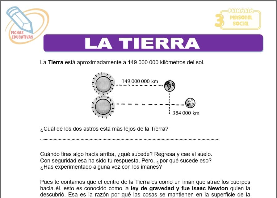 La tierra para tercero de primaria