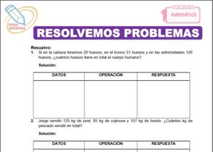 Resolvemos problemas para primero de primaria